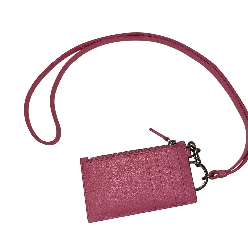 Balenciaga Cash Card Case On Keychain ~ Pink